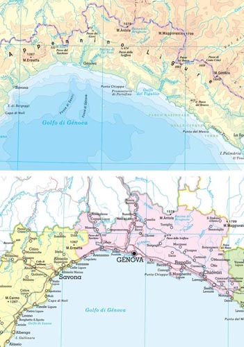 Liguria Formato A3 Plast Fisico Politico Aavv Cartina Geografica Porn Sex Picture 5922